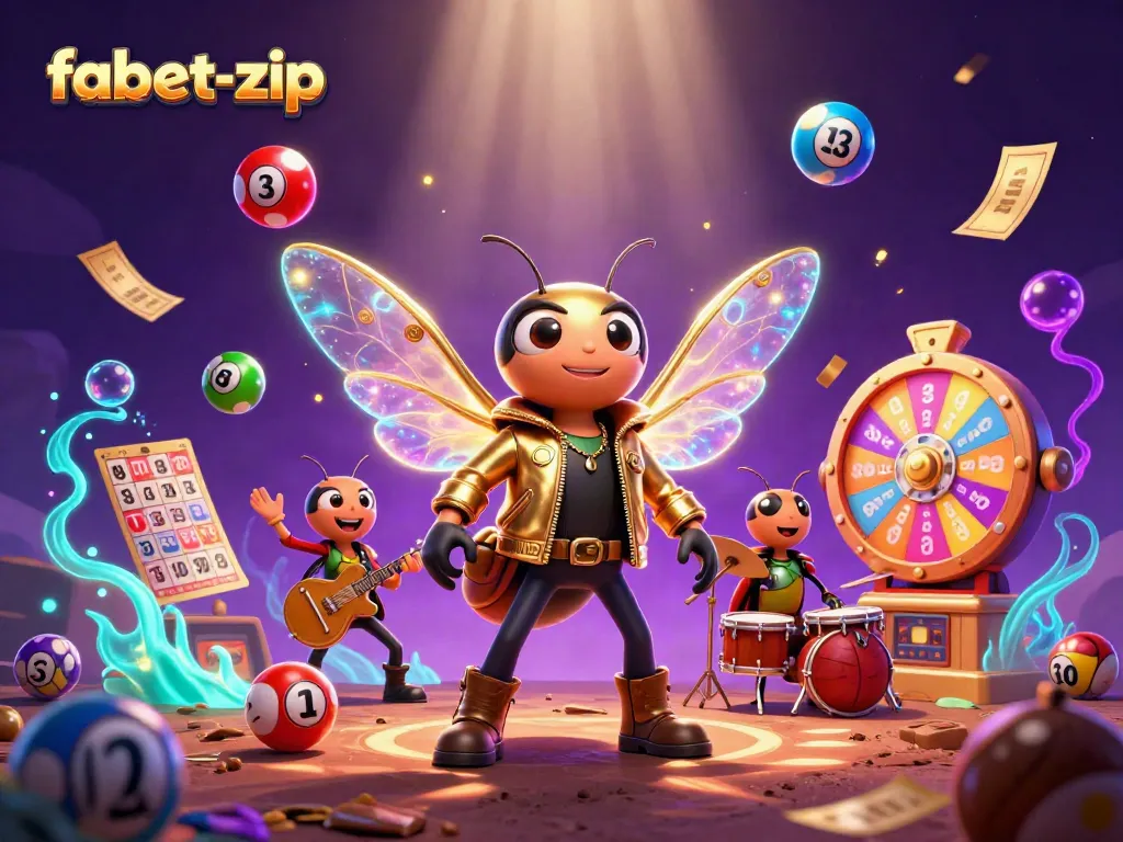 Engage in exciting gameplay at fabet-zip with vibrant lottery elements and a rock star atmosphere.