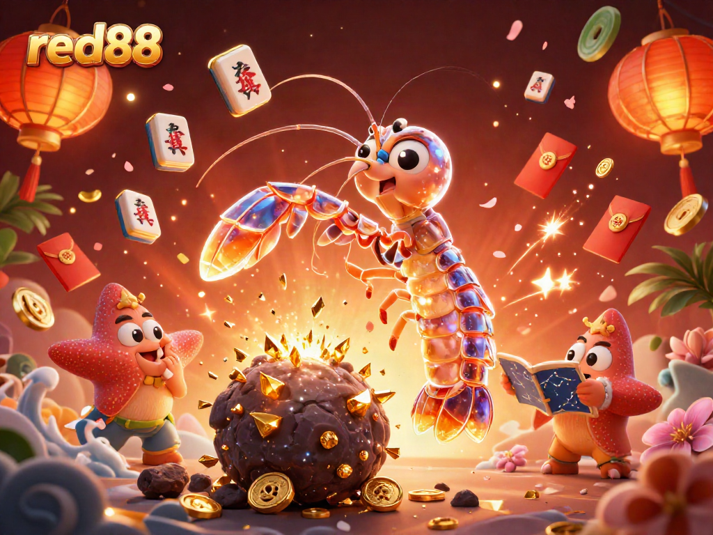 Witness the red88 adventure as fortunes collide with vibrant treasures in a galactic showdown.