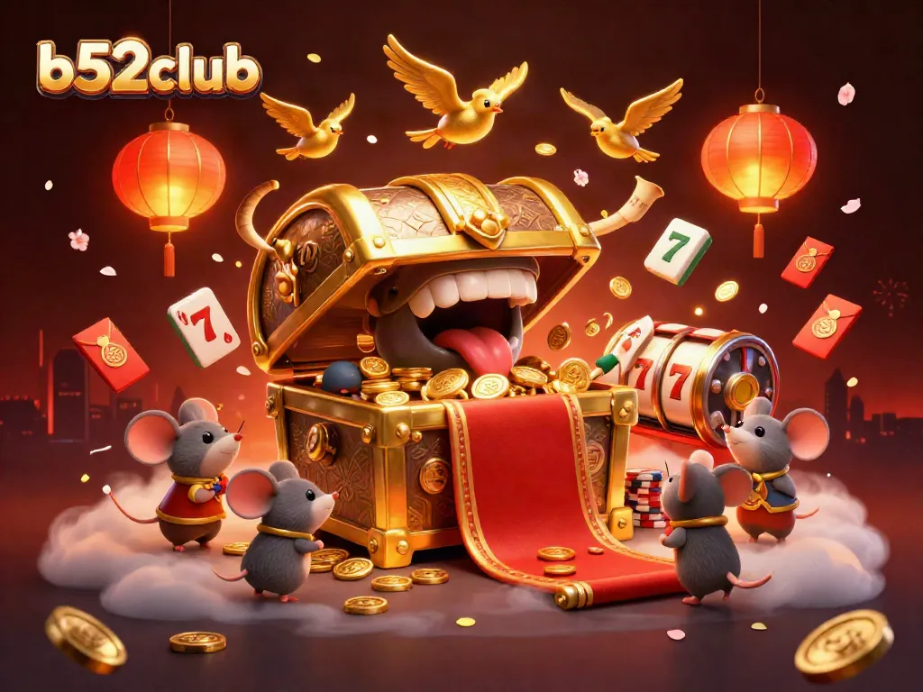 Engage in the thrilling b52club experience with vibrant gaming elements and playful characters.